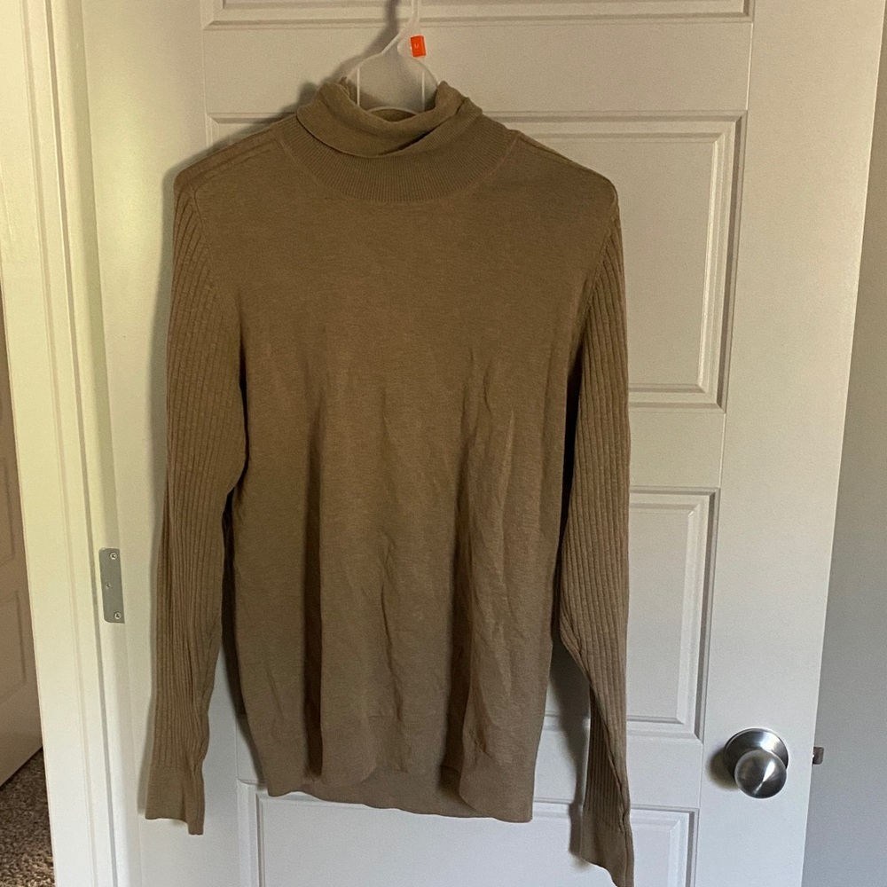 Le Chateau Tan Turtleneck Sweater